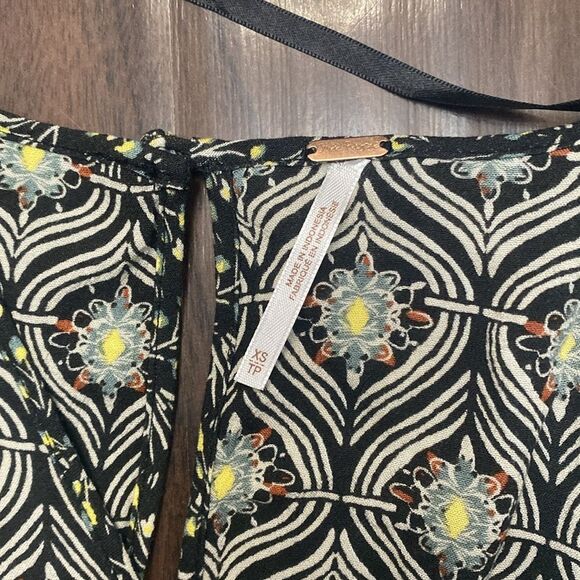 Free People Rolling Hills Tunic Printed Babydoll Top - Picture 3 of 7